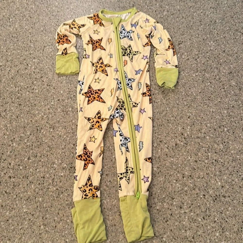 KIKI + LULU Struck By Mama's Love Convertible Bamboo Footies